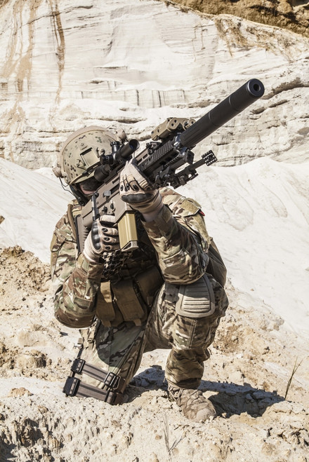 United States Army ranger in the mountains. Poster Print by Oleg Zabielin/Stocktrek Images - Item # VARPSTZAB100996M