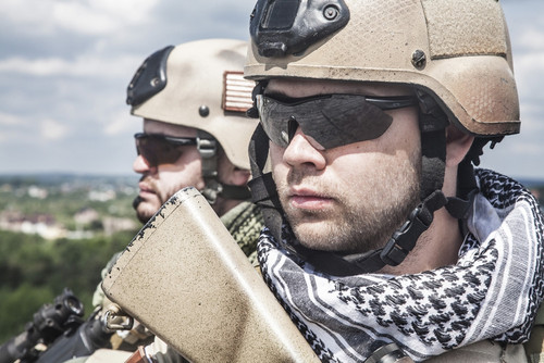 Navy SEALs Team with weapons in action. Poster Print by Oleg Zabielin/Stocktrek Images - Item # VARPSTZAB101139M