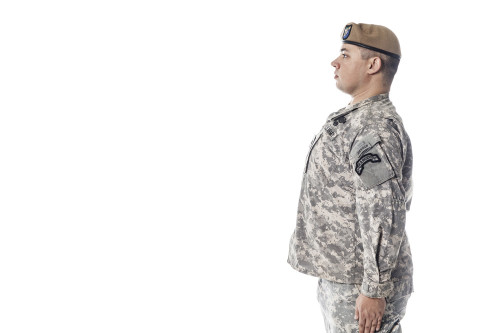 Army Ranger from Special Troops Battalion standing at attention. Poster Print by Oleg Zabielin/Stocktrek Images (17 x 11 - Item # VARPSTZAB102479M