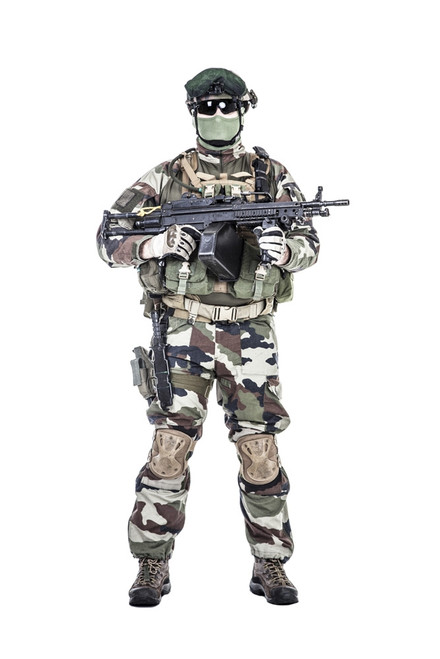 French paratrooper with weapon. Poster Print by Oleg Zabielin/Stocktrek Images - Item # VARPSTZAB102921M French paratrooper with weapon. Poster Print by Oleg Zabielin/Stocktrek Images - Item # VARPSTZAB102921M