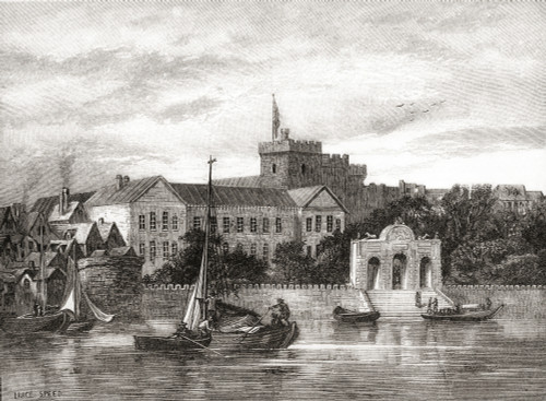 York House And The Italianate York Water Gate, London, England, Residence Of The Duke Of Buckingham, Seen Here In The 19th Century. From The Century Edition Of Cassell's History Of England, Published 1901. Poster Print by Ken Welsh / Design Pics - It York House And The Italianate York Water Gate, London, England, Residence Of The Duke Of Buckingham, Seen Here In The 19th Century. From The Century Edition Of Cassell's History Of England, Published 1901. Poster Print by Ken Welsh / Design Pics - It