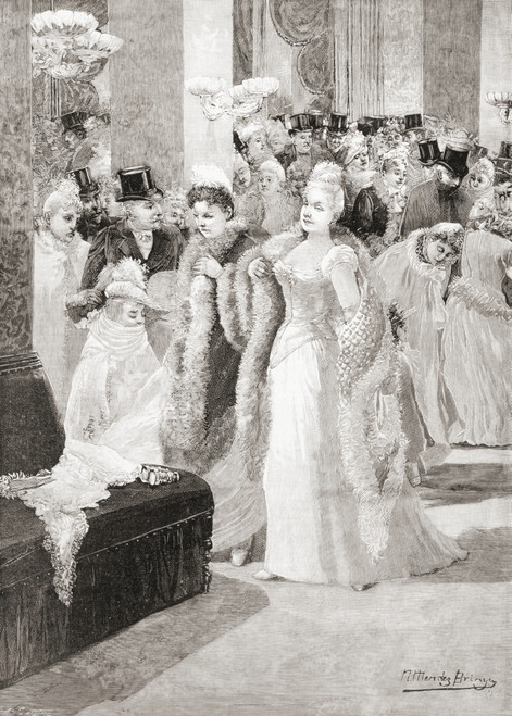 In The Foyer Of The Royal Theatre, Madrid, Spain In The 19th Century. From La Ilustracion Espa¬ê¬±ola Y Americana, Published 1892. Poster Print by Ken Welsh / Design Pics - Item # VARDPI12280116