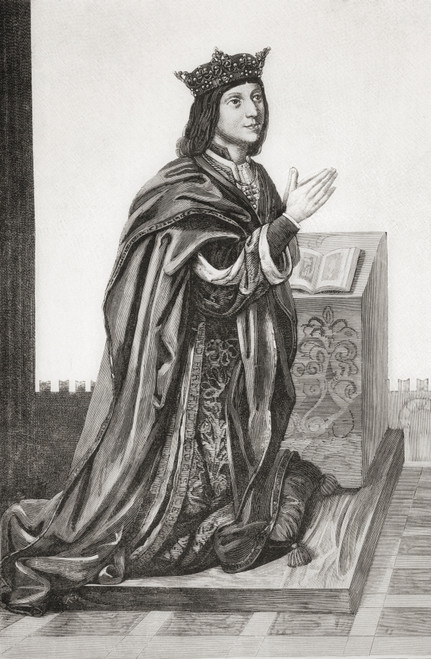 Ferdinand Ii Of Aragon, Ferdinand The Catholic, 1452 _æ_ 1516. King Of Sicily And Aragon And King Consort Of Castile And L©on As Ferdinand VV On His Marriage To Isabella I Of Castile. After AA Contemporary Painting In The Spanish National Museum. Fr