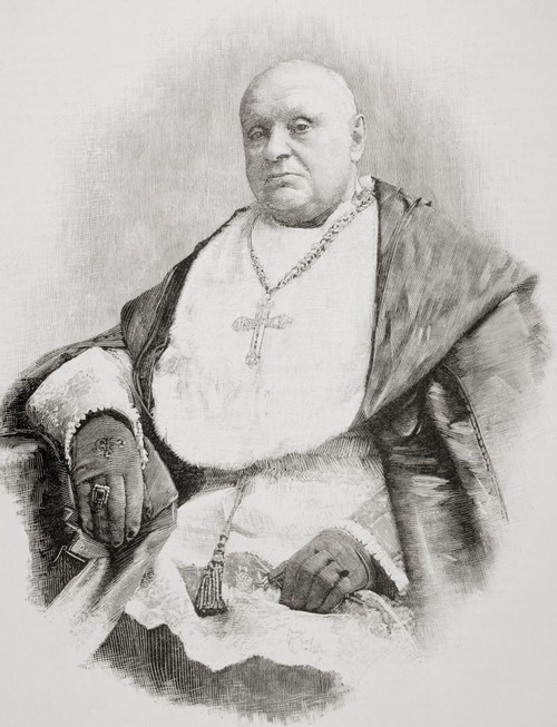 Antol¬ê_n Monescillo Y Viso, 1811_√¶_1897. Spanish Cardinal And Archbishop Of Toledo, Spain. From La Ilustracion Espa¬ê¬±ola Y Americana, Published 1892. Poster Print by Ken Welsh / Design Pics - Item # VARDPI12280203