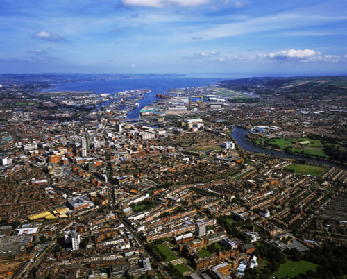 Aerial View Of Belfast, Ireland Poster Print by The Irish Image Collection / Design Pics - Item # VARDPI1799193