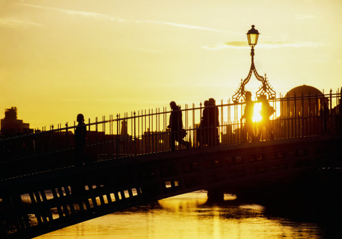 The Ha'penny Bridge, Dublin, Ireland Poster Print by The Irish Image Collection / Design Pics - Item # VARDPI1810725