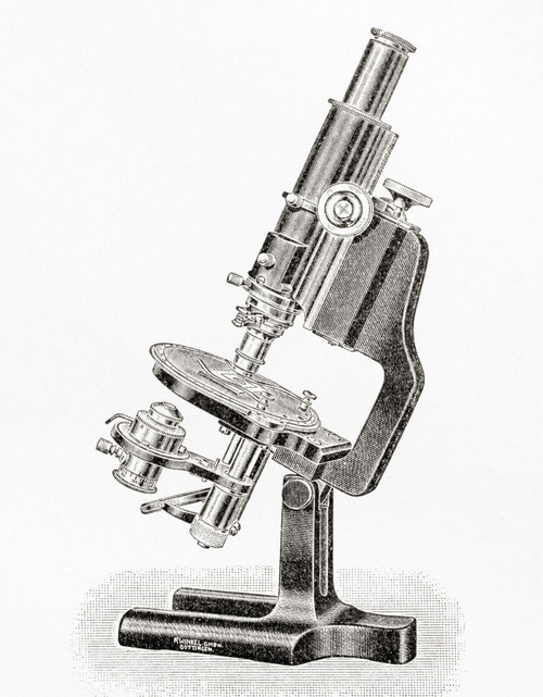 Polarized Light  Microscope.  From Meyers Lexicon, Published 1928. Poster Print by Ken Welsh / Design Pics - Item # VARDPI12323960