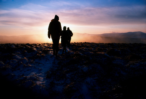 Hikers In The Wicklow Mountains, Co Wicklow, Ireland Poster Print by The Irish Image Collection / Design Pics - Item # VARDPI1810656