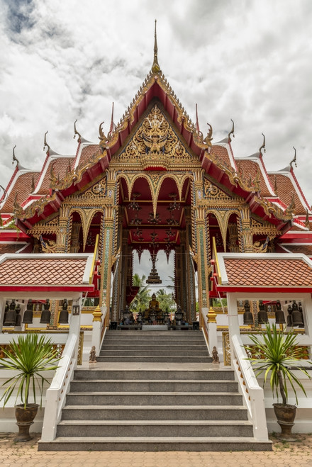 Red and gold temple with Buddha statue, Otop Temple; Bangkok, Thailand Poster Print by Nick Dale / Design Pics - Item # VARDPI12545283
