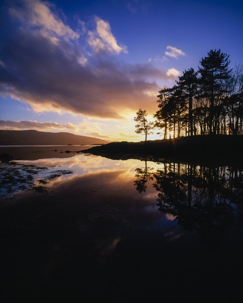 Kenmare River, Co Kerry, Ireland; Sunset Over The Water Poster Print by The Irish Image Collection / Design Pics - Item # VARDPI1807120