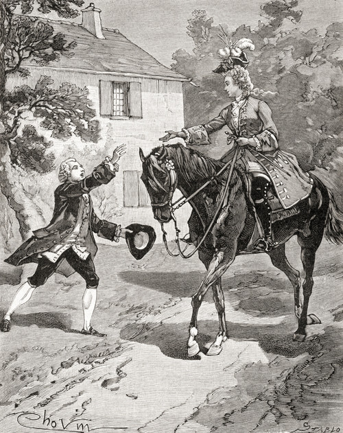 Courtship In The 18th Century. From Histoire De France, Published C. 1880 Poster Print by Ken Welsh / Design Pics - Item # VARDPI12280418