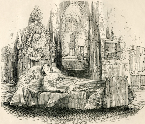 Nell Trent On Her Deathbed. From The Old Curiosity Shop By Charles Dickens. Poster Print by Ken Welsh / Design Pics - Item # VARDPI1958551