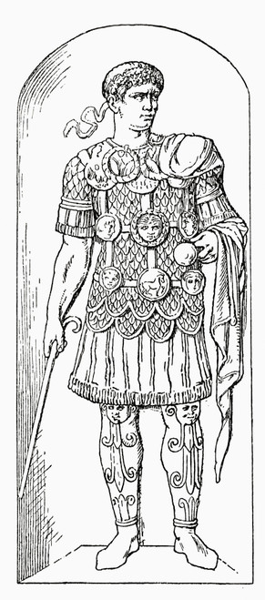 A Roman Soldier.  From A First Book Of British History Published 1925. Poster Print by Hilary Jane Morgan / Design Pics - Item # VARDPI12283486