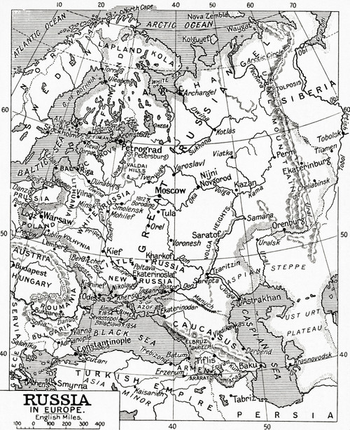 Map of Russia in 1915.  From Hutchinson's History of the Nations, published 1915. Poster Print by Ken Welsh / Design Pics - Item # VARDPI12512948