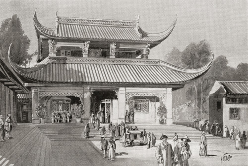 A Chinese public library.  From Hutchinson's History of the Nations, published 1915. Poster Print by Ken Welsh / Design Pics - Item # VARDPI12333116