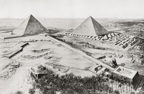 The pyramids at Giza, Egypt.  From Hutchinson's History of the Nations, published 1915. Poster Print by Ken Welsh / Design Pics - Item # VARDPI12333091
