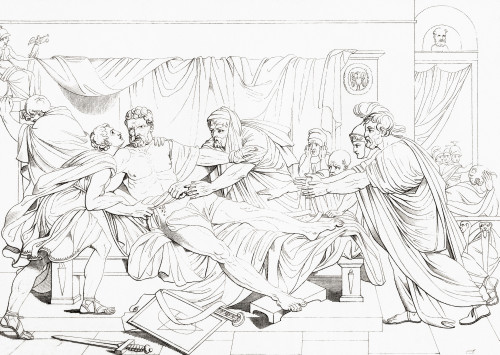 The Death Of Cato, After A Work By Francois Boucher. Marcus Porcius Cato Uticensis, 95 Bc Poster Print by Ken Welsh / Design Pics - Item # VARDPI1958022