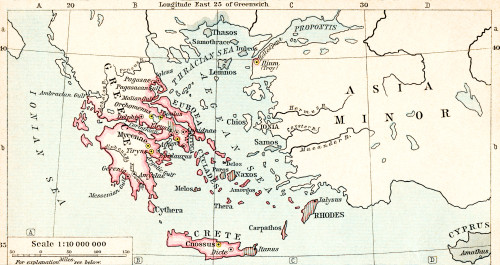 Map Of Mycenean Greece And The Orient C.1450 B.c. From Historical Atlas, Published 1923. Poster Print by Ken Welsh / Design Pics - Item # VARDPI12280606 Map Of Mycenean Greece And The Orient C.1450 B.c. From Historical Atlas, Published 1923. Poster Print by Ken Welsh / Design Pics - Item # VARDPI12280606