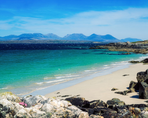 Mannin Bay, Connemara, County Galway, Ireland, Twelve Bens In The Distance Poster Print by The Irish Image Collection / Design Pics - Item # VARDPI1813146