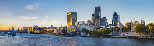 Panorama Of The Skyline Of The City Of London And The Tower Of London; London, England Poster Print by Charles Bowman / Design Pics - Item # VARDPI12318403