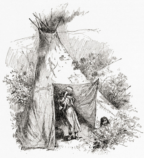 An Apache Indian Home In The 19th Century.  From The History Of Our Country, Published 1900 Poster Print by Ken Welsh / Design Pics - Item # VARDPI12310698