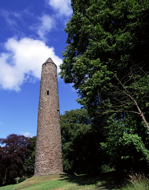 Low Angle View Of A Tower, Antrim Round Tower, County Antrim, Northern Ireland Poster Print by The Irish Image Collection / Design Pics - Item # VARDPI1797492