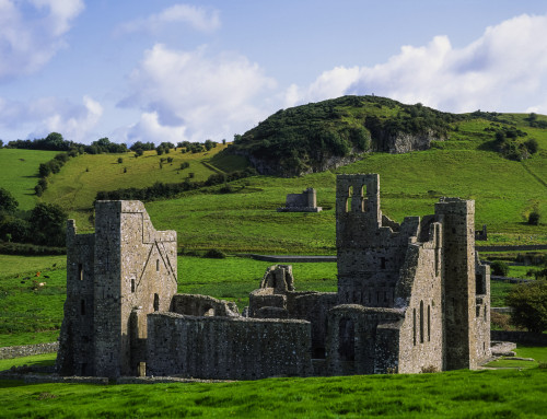 Fore Abbey, Co Westmeath, Ireland; Abbey With Anchorite's Church In The Background Poster Print by The Irish Image Collection / Design Pics - Item # VARDPI1807818