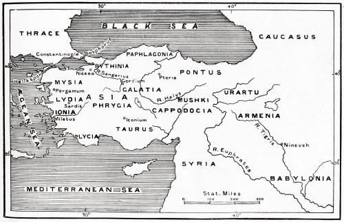 Map Of Asia Minor Circa 2nd Century Bc.  From Hutchinson's History Of The Nations, Published 1915. Poster Print by Ken Welsh / Design Pics - Item # VARDPI12310140