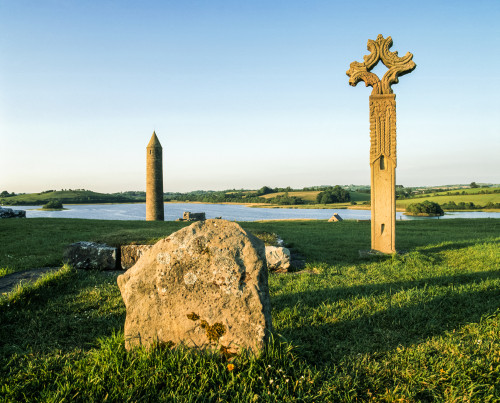 Devenish Monastic Site, Devenish Island, Lower Lough Erne, County Fermanagh, Ireland Poster Print by The Irish Image Collection / Design Pics - Item # VARDPI1813220
