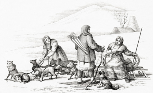 Post Conveyance In The Kamchatka Peninsula, Russia In The 19th Century.   From A 19th Century Print. Poster Print by Ken Welsh / Design Pics - Item # VARDPI12323424