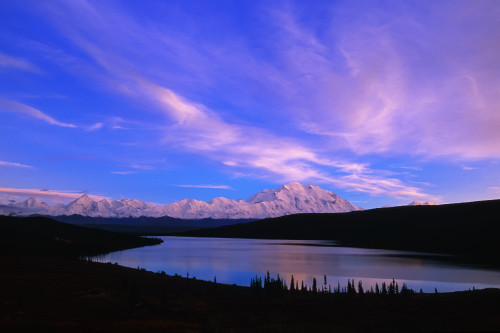 Mount McKinley and Alaska Range reflected in Wonder Lake at sunrise; Alaska, United States of America Poster Print by Tom Soucek / Design Pics - Item # VARDPI2170554
