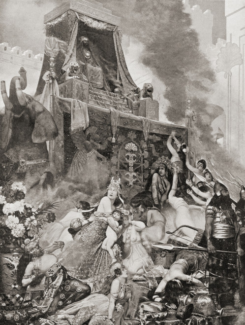 The Fall Of Ninevah, Assyria, Circa 606 Bc. From Hutchinson's History Of The Nations, Published 1915. Poster Print by Ken Welsh / Design Pics - Item # VARDPI12310135 The Fall Of Ninevah, Assyria, Circa 606 Bc. From Hutchinson's History Of The Nations, Published 1915. Poster Print by Ken Welsh / Design Pics - Item # VARDPI12310135