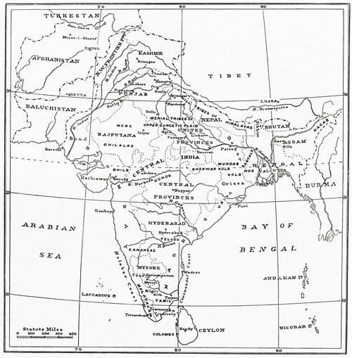 A Map Of India At The Beginning Of The 20th Century.  From Customs Of The World, Published Circa 1913. Poster Print by Ken Welsh / Design Pics - Item # VARDPI12310072