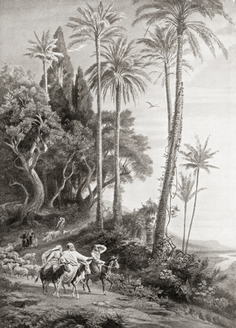 Abraham entering the land of Palestine, 2250 B.C.  From Hutchinson's History of the Nations, published 1915. Poster Print by Ken Welsh / Design Pics - Item # VARDPI12332630 Abraham entering the land of Palestine, 2250 B.C.  From Hutchinson's History of the Nations, published 1915. Poster Print by Ken Welsh / Design Pics - Item # VARDPI12332630