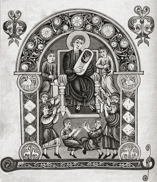 King David And His Choir. From The Book Short History Of The English People By J.R. Green, Published London 1893 Poster Print by Ken Welsh / Design Pics - Item # VARDPI1877861