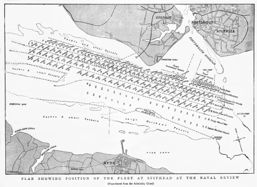 The Graphic Newspaper/Naval review 1897,  Plan showing the position of the fleet at Spithead at the Naval Review Poster Print by John Short / Design Pics - Item # VARDPI12516010