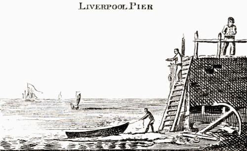 Liverpool Pier.  Illustration By George Cruikshank From The Book The Connoisseur Illustrated Published 1903. Poster Print by Hilary Jane Morgan / Design Pics - Item # VARDPI12320958