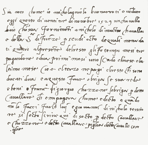 Handwriting By Michelangelo Di Lodovico Buonarroti Simoni. From Histoire Des Peintres, ¬ê_Cole Florentine, Published 1876 Poster Print by Ken Welsh / Design Pics - Item # VARDPI2334283
