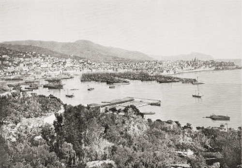 View Of The City And Port Of Genoa, Italy In The 19th Century. From La Ilustracion Espa¬ê¬±ola Y Americana, Published 1892. Poster Print by Ken Welsh / Design Pics - Item # VARDPI12280214
