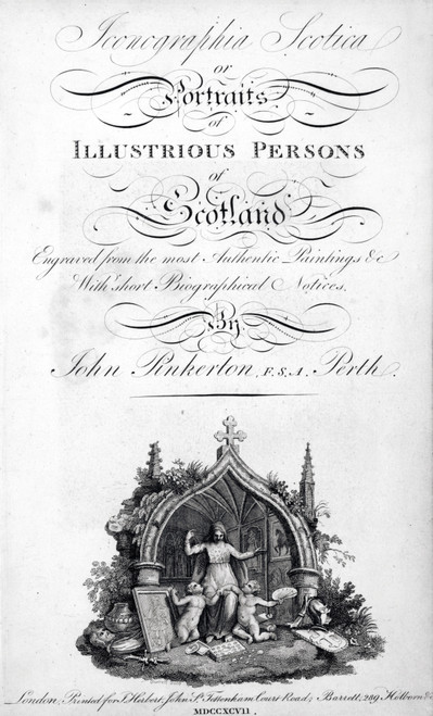Title Page From Iconographia Scotica Or Portraits Of Illustrious Persons Of Scotland By John Pinkerton Published London 1797 Poster Print by Ken Welsh / Design Pics - Item # VARDPI1861760