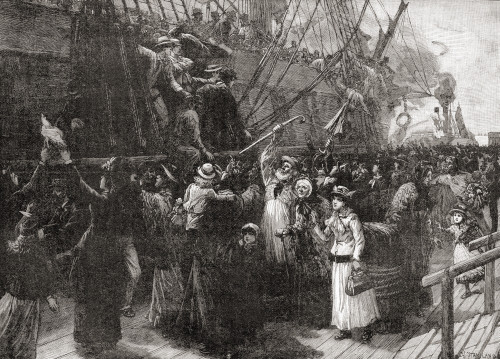 On Board An Emigrant Ship In The 19th Century.  From The Century Edition Of Cassell's History Of England, Published C. 1900 Poster Print by Ken Welsh / Design Pics - Item # VARDPI12310521