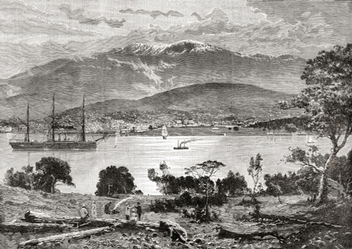 Hobart, Tasmania, Australia In The 19th Century. From The Century Edition Of Cassell's History Of England, Published C. 1900 Poster Print by Ken Welsh / Design Pics - Item # VARDPI12323267