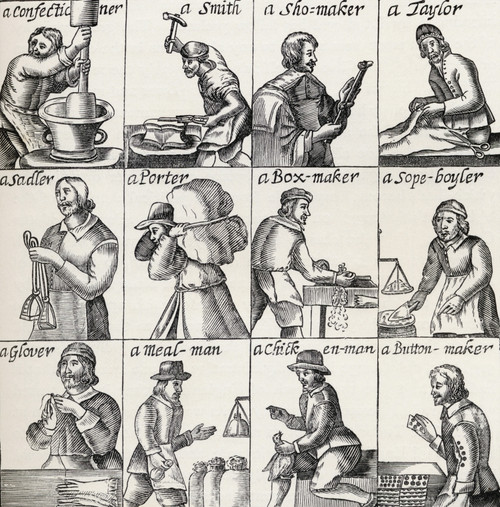 Tradesmen In The City Of London In 1647. From The Book Short History Of The English People By J.R. Green Published London 1893. Poster Print by Ken Welsh / Design Pics - Item # VARDPI1877666
