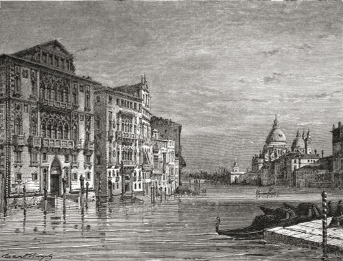 The Grand Canal, Venice, Italy In The Late 19th Century.  From Italian Pictures By Rev. Samuel Manning, Published C.1890. Poster Print by Hilary Jane Morgan / Design Pics - Item # VARDPI12321257 The Grand Canal, Venice, Italy In The Late 19th Century.  From Italian Pictures By Rev. Samuel Manning, Published C.1890. Poster Print by Hilary Jane Morgan / Design Pics - Item # VARDPI12321257