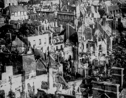 Magic lantern slide  WW1, 1914-1918, World war one images.Reims after the bombardment, houses and buildings damaged by German bombs Poster Print by John Short / Design Pics - Item # VARDPI12511022