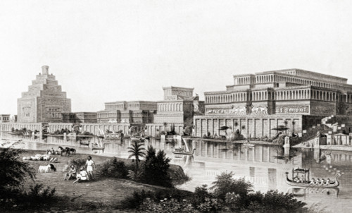 Reconstruction Of The Ancient City Of Ninevah, Assyria, Upper Mesopotamia.  From Hutchinson's History Of The Nations, Published 1915. Poster Print by Ken Welsh / Design Pics - Item # VARDPI12310134 Reconstruction Of The Ancient City Of Ninevah, Assyria, Upper Mesopotamia.  From Hutchinson's History Of The Nations, Published 1915. Poster Print by Ken Welsh / Design Pics - Item # VARDPI12310134