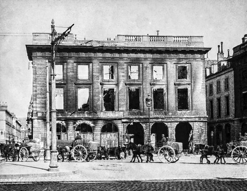 Magic lantern slide  WW1, 1914-1918, World war one images. Reims, one of the municipal squares bombed and the damage to the buildings Poster Print by John Short / Design Pics - Item # VARDPI12511025