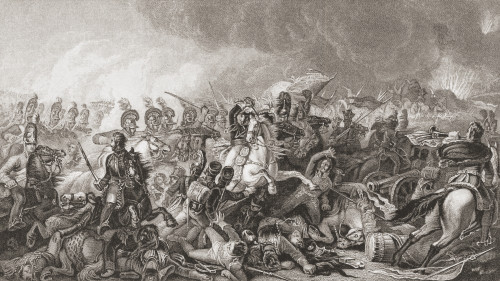 The Battle Of Waterloo. The Decisive Charge Of The Guards, 18 June, 1815.  From English And Scottish History, Published 1882. Poster Print by Hilary Jane Morgan / Design Pics - Item # VARDPI12320994 The Battle Of Waterloo. The Decisive Charge Of The Guards, 18 June, 1815.  From English And Scottish History, Published 1882. Poster Print by Hilary Jane Morgan / Design Pics - Item # VARDPI12320994