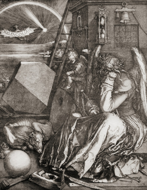 Melencolia I, After The 1514 Engraving By The German Renaissance Master Albrecht D_rer.  From Bibby's Annual, Published 1915 Poster Print by Hilary Jane Morgan / Design Pics - Item # VARDPI12319518