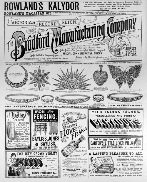 The Graphic Newspaper/Magazine June 1st 1897, Queens Victoria's Diamond Jubilee. A full page of advertisements from the Graphic Magazine Poster Print by John Short / Design Pics - Item # VARDPI12515964
